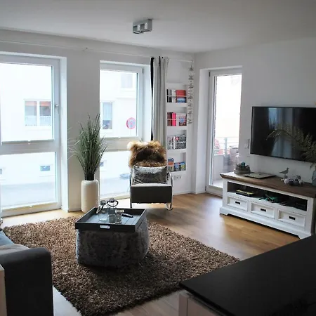Quartier Hafenspitze, Blickrichtung Hafen Ferienwohnung 